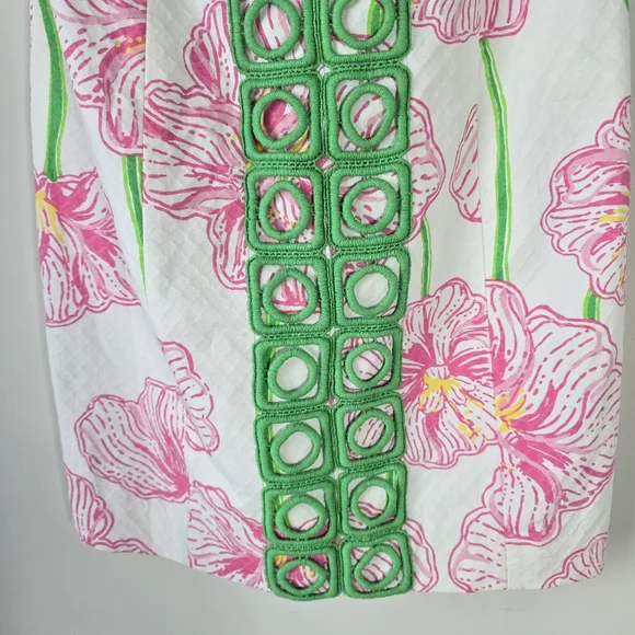 NWT Lilly Pulitzer Angela Strapless Dress 4 Resort White Clover Cup - Picture 3 of 12